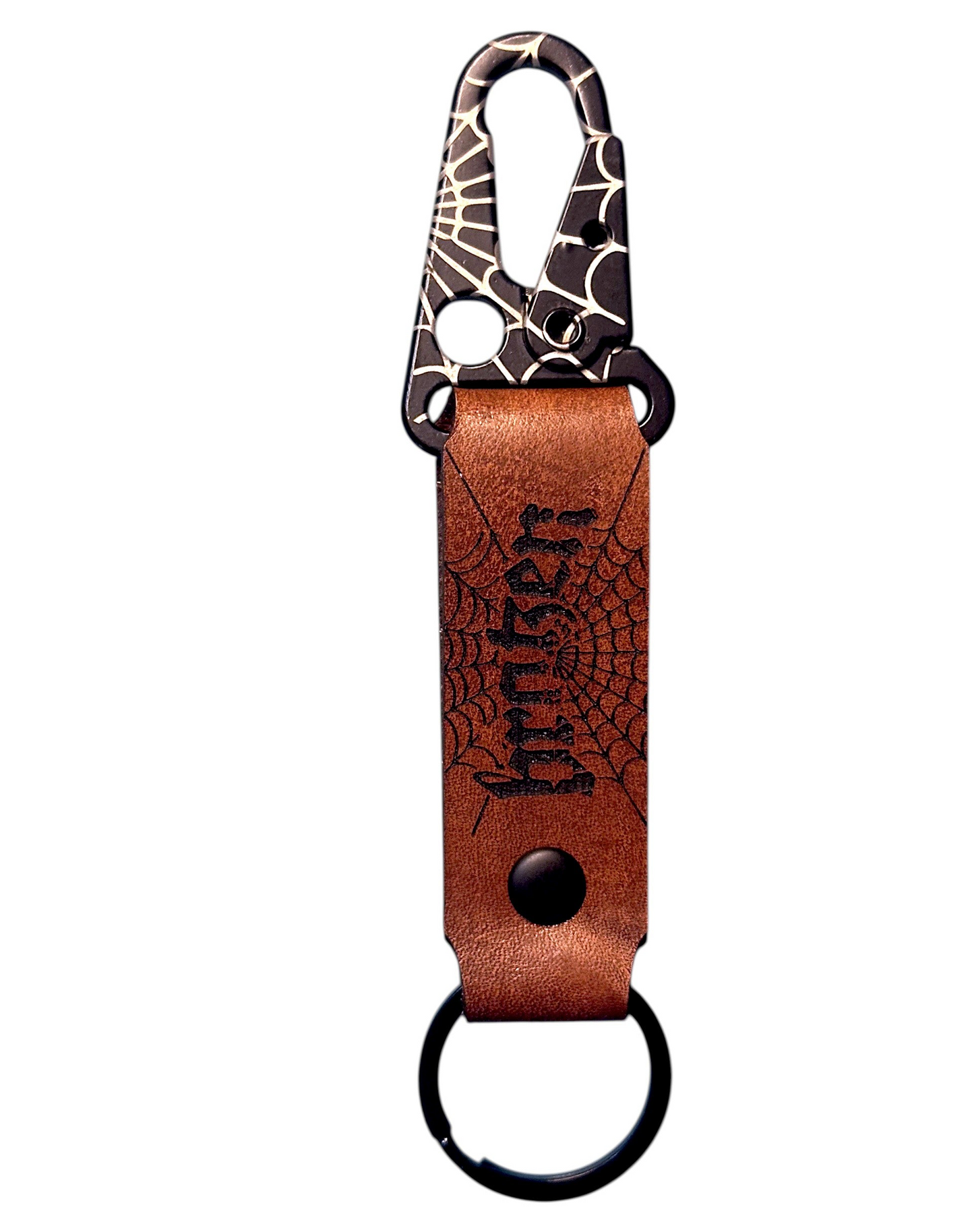 WEBBED LEATHER KEY CLIP