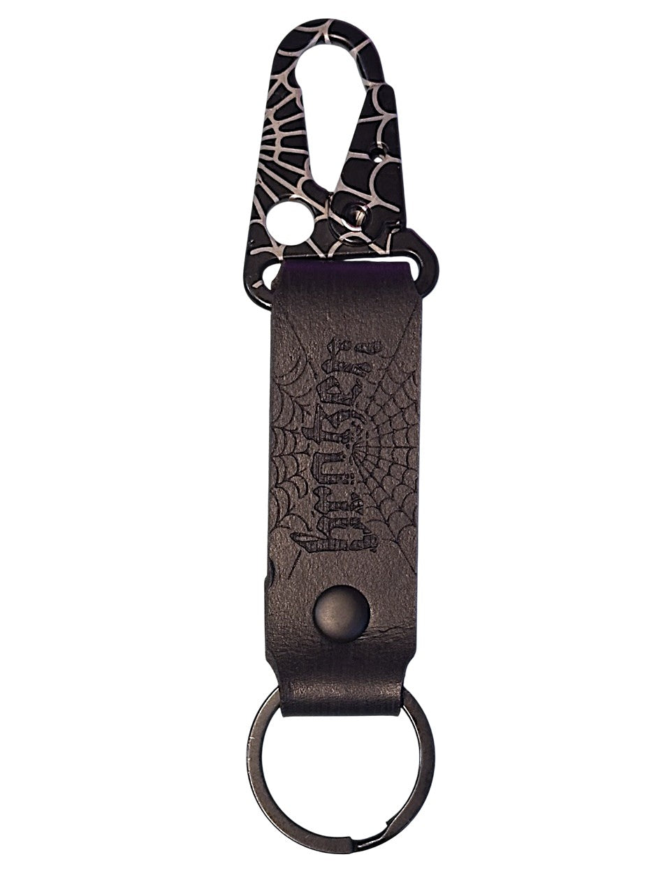 WEBBED LEATHER KEY CLIP