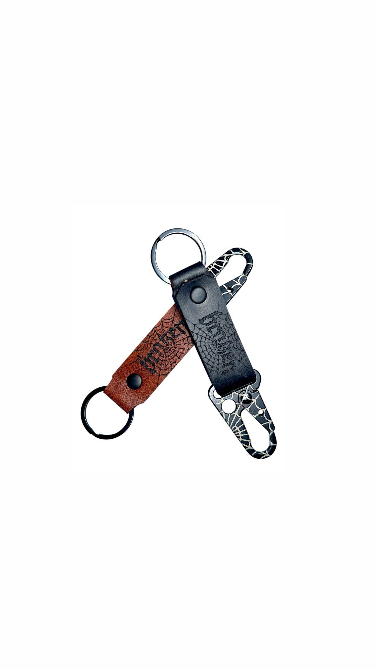 WEBBED LEATHER KEY CLIP