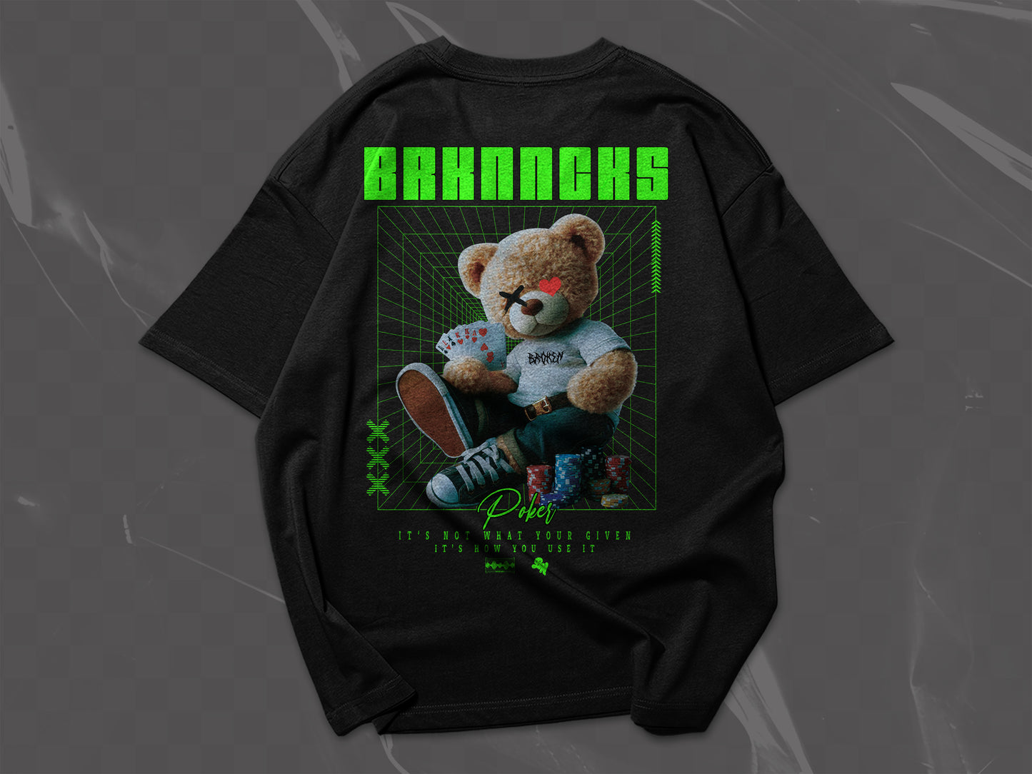 POKER BEAR TEE