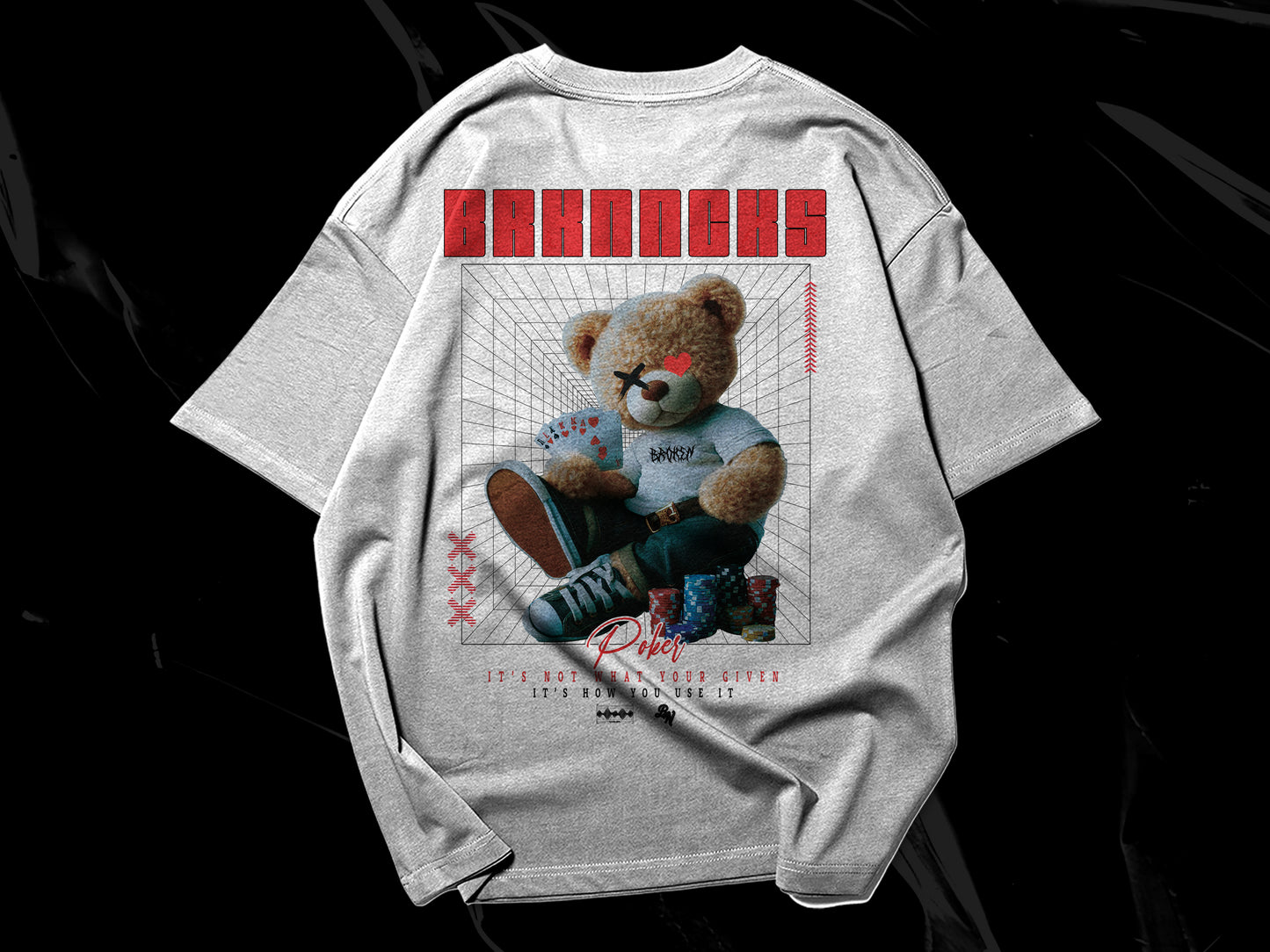 POKER BEAR TEE