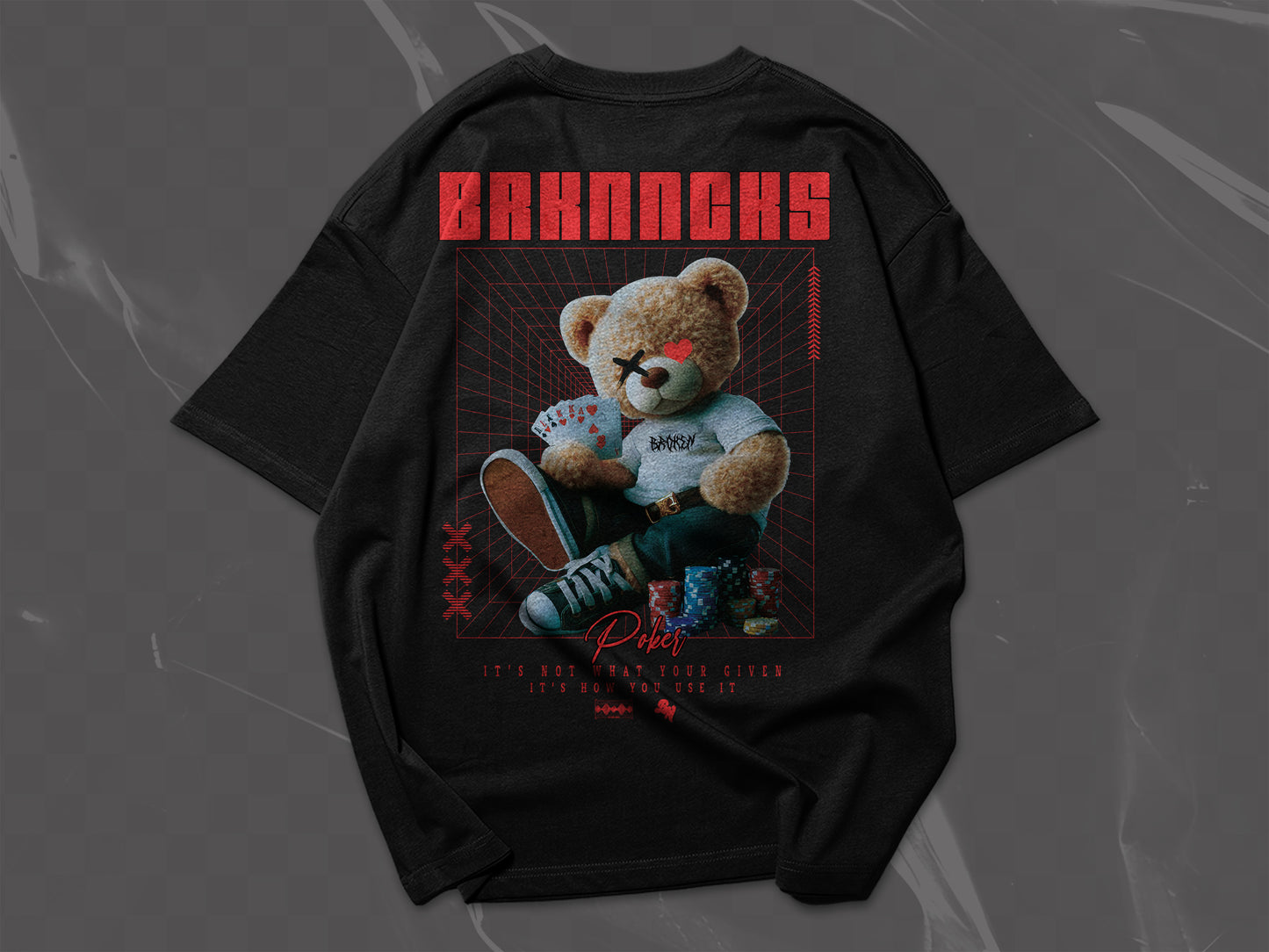 POKER BEAR TEE